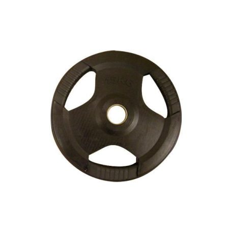 PL26 (50 mm) Fekete fogós gumírozott tárcsa (1,25-2,5-5-10-15-20-25) kg